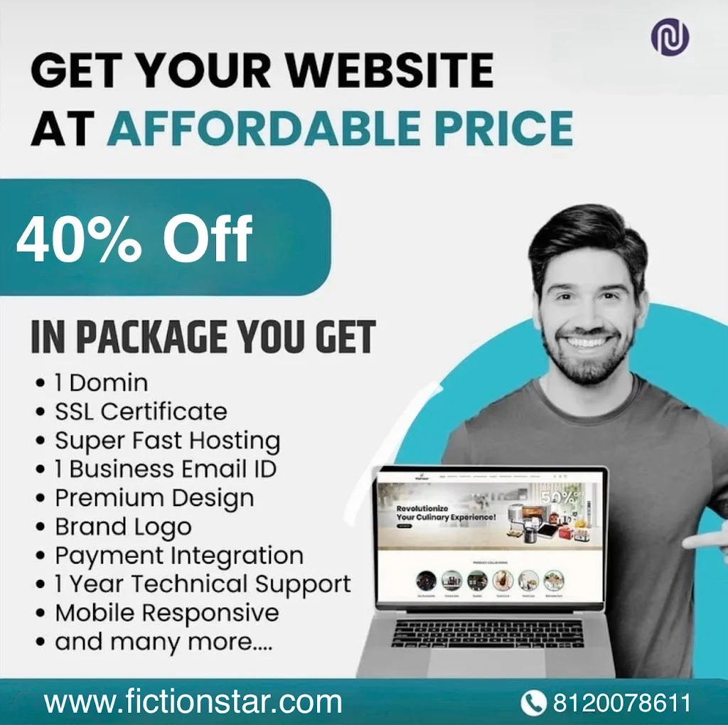  FictionStar - website design & development company Indore, India