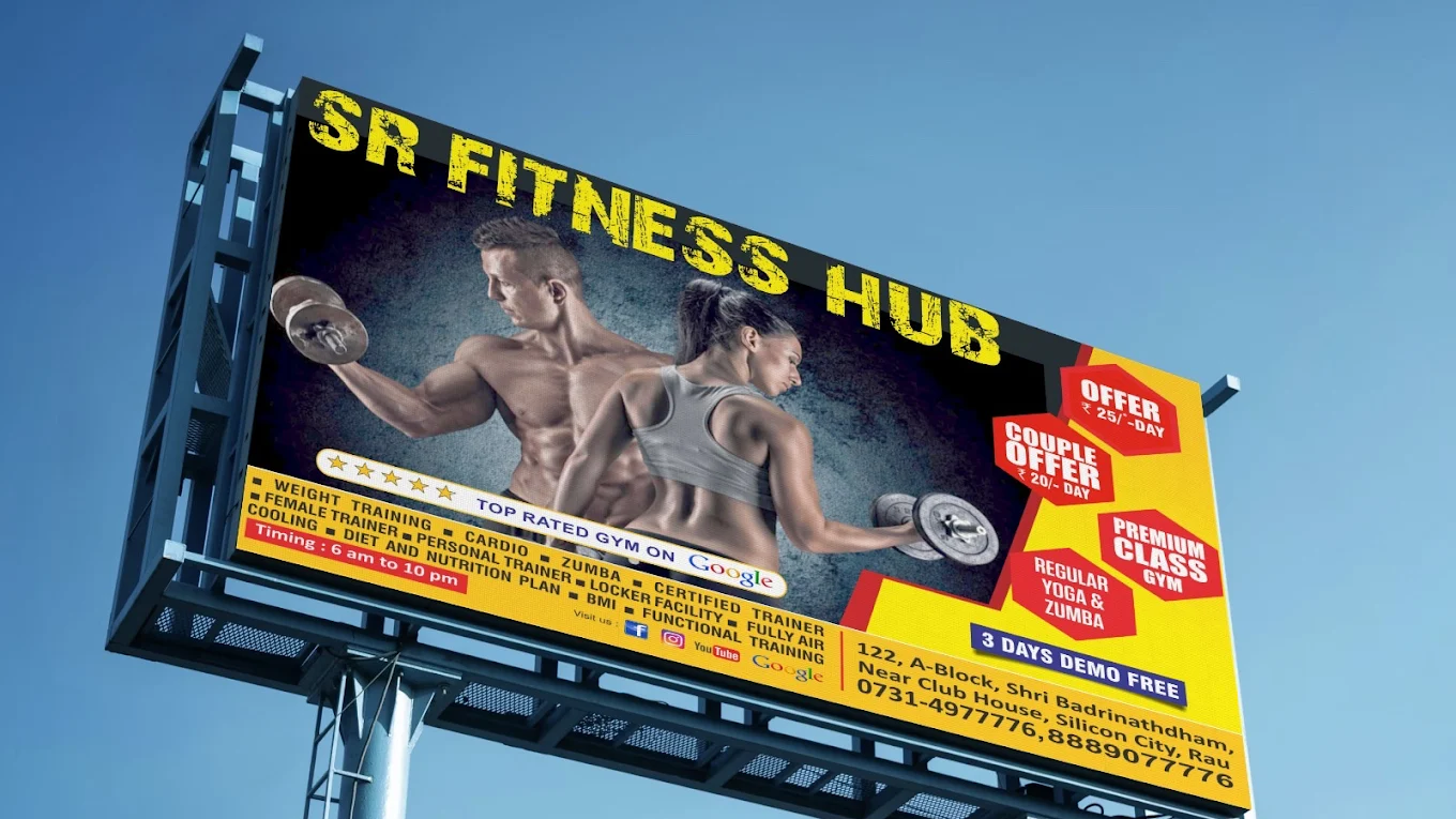 SR FITNESS HUB (GYM ZUMBA CARDIO) In Indore Logo